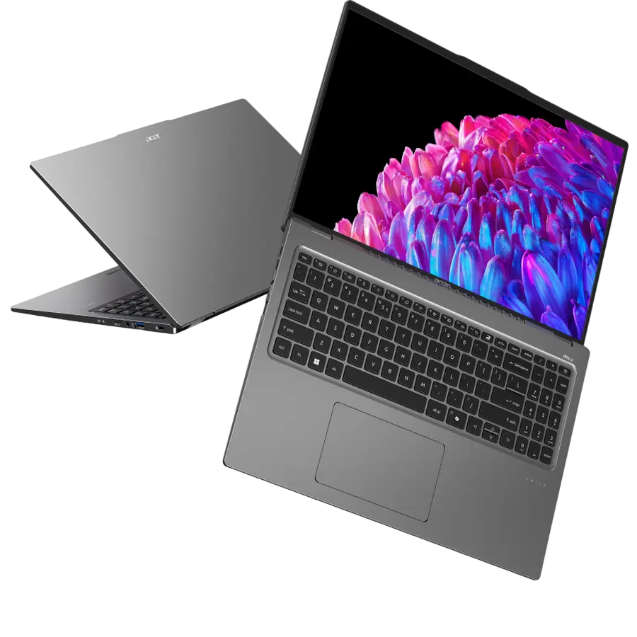 Laptop 16" Acer Swift Go 16 OLED SFG16-72, Steel Gray, Intel Core Ultra 7 155U, 16GB/1024GB, Linux eShell