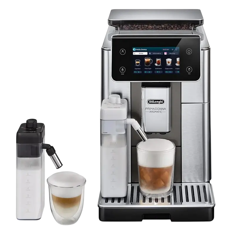 Aparat de cafea DeLonghi ECAM630.75.TSM, Oțel Inoxidabil | Negru