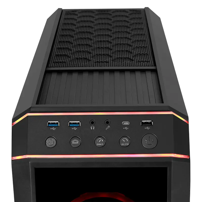 Компьютерный корпус Chieftec STALLION II, Midi-Tower, Без блока питания, Чёрный
