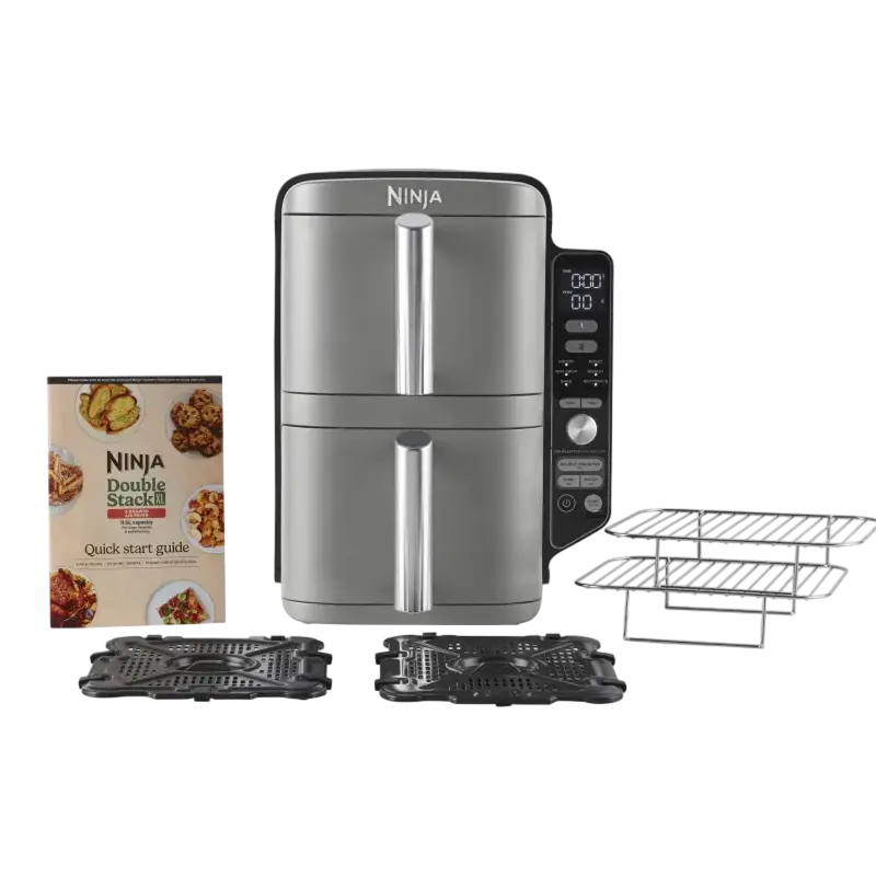 Friteuză cu aer cald Ninja Double Stack XL SL400EU, Gri