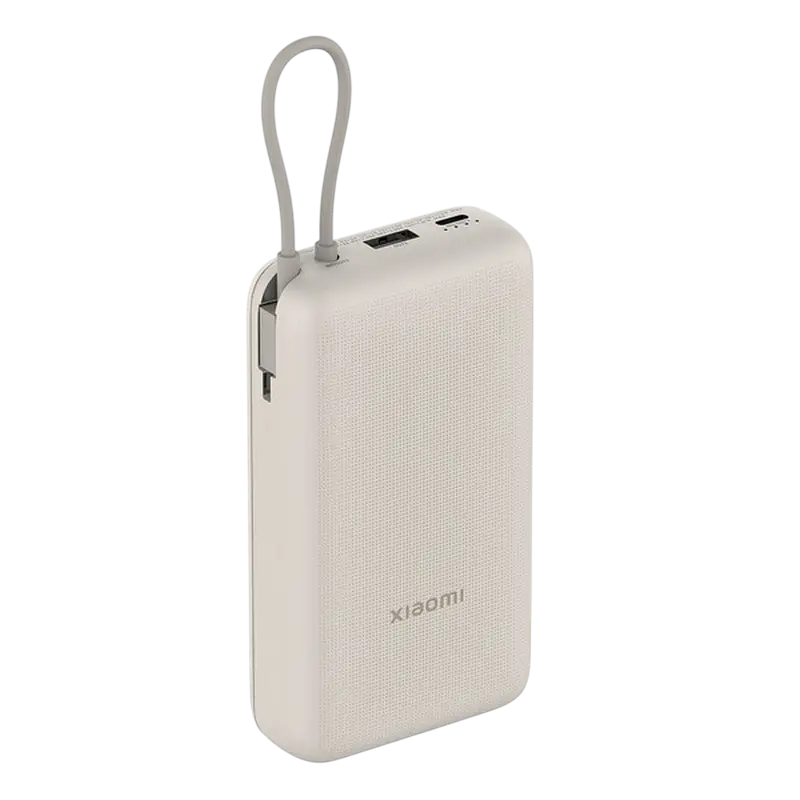 Încărcător portabil Xiaomi BHR8851GL, 20000mAh, Bej