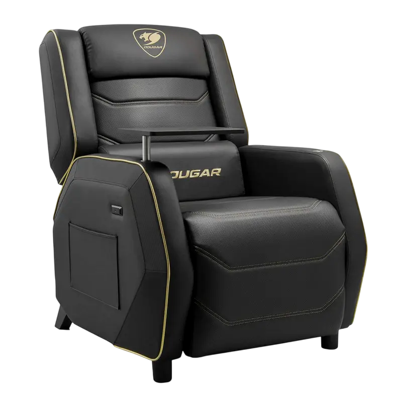 Scaun Gaming Cougar Ranger Pro Royal, PVC Piele, Negru | Auriu