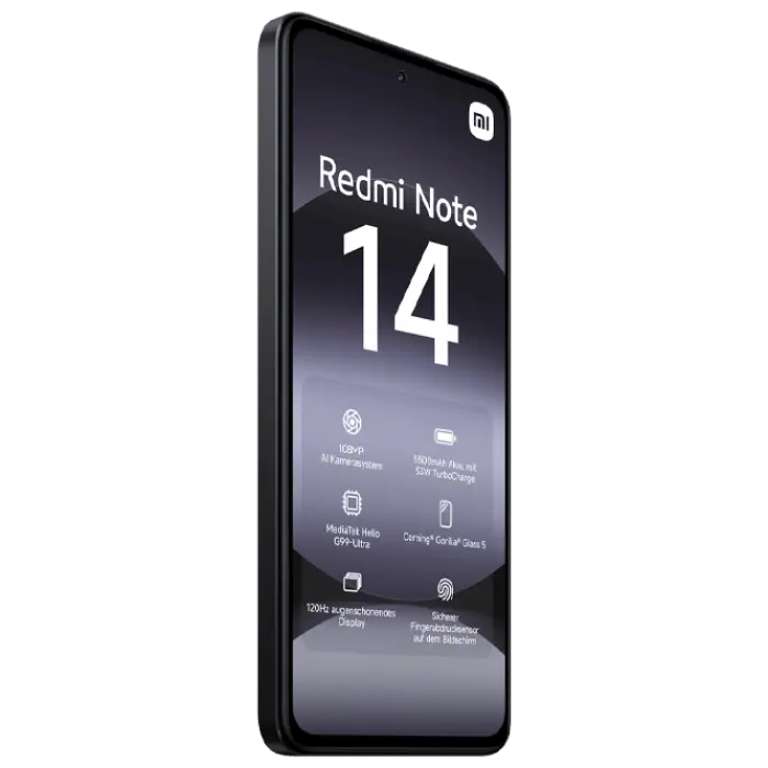 Smartphone Xiaomi Redmi Note 14 4G, 8GB/256GB, Negru