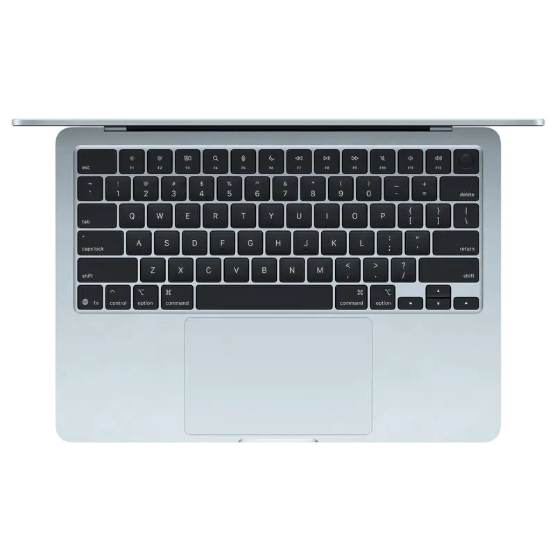Laptop 13,6" Apple MacBook Air A3240, Sky Blue, M4 with 10-core CPU and 10-core GPU, 24GB/512GB, macOS Sequoia