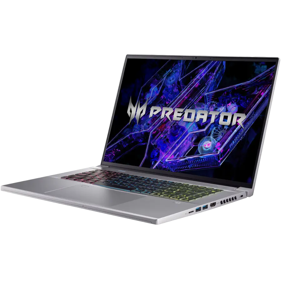 Laptop Gaming 16" Acer Predator Triton Neo 16 PTN16-51, Sparkly Silver, Intel Core Ultra 7 155H, 16GB/1024GB, Linux eShell