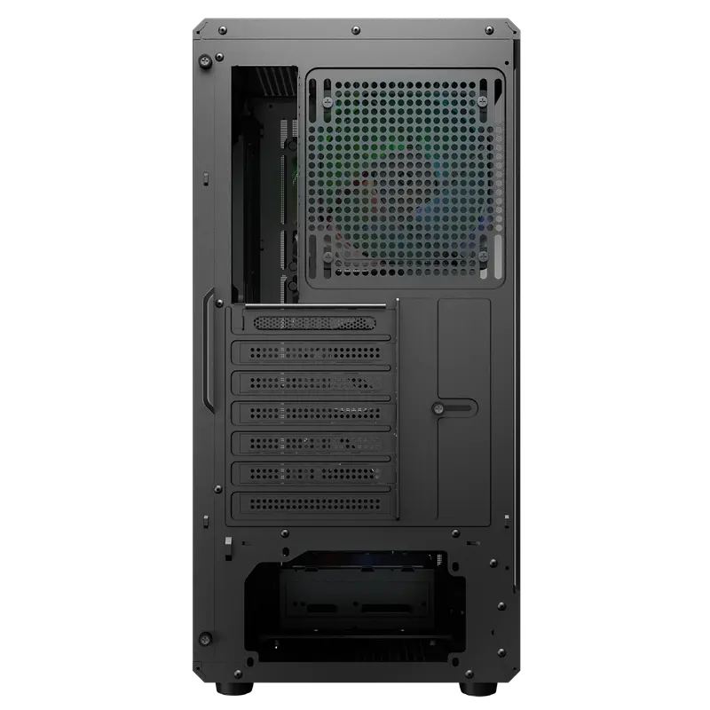 Carcasă PC Cougar Airface Pure RGB, Midi-Tower, Fără PSU, Negru