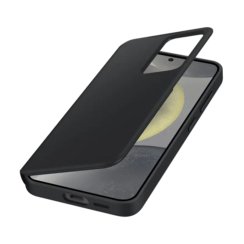 Husa Samsung Smart View Wallet pentru Galaxy S24, Negru