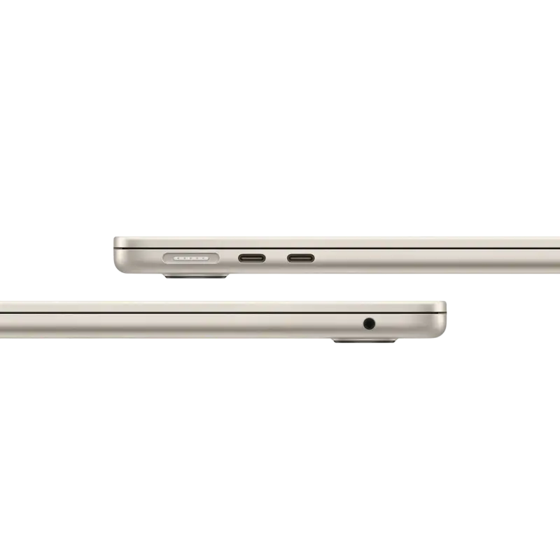 Laptop 15,3" Apple MacBook Air A3241, Starlight, M4 with 10-core CPU and 10-core GPU, 24GB/512GB, macOS Sequoia