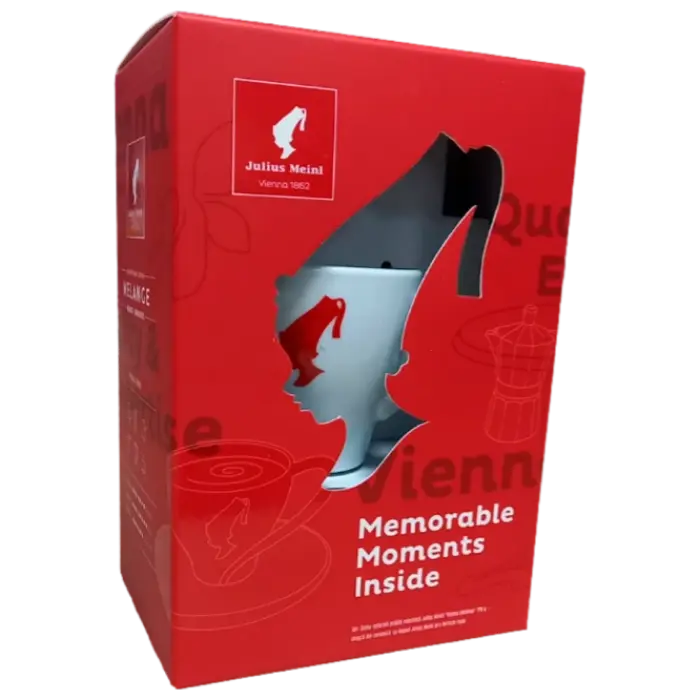 Set de cafea Julius Meinl Vienna Melange, 220 g + Cană