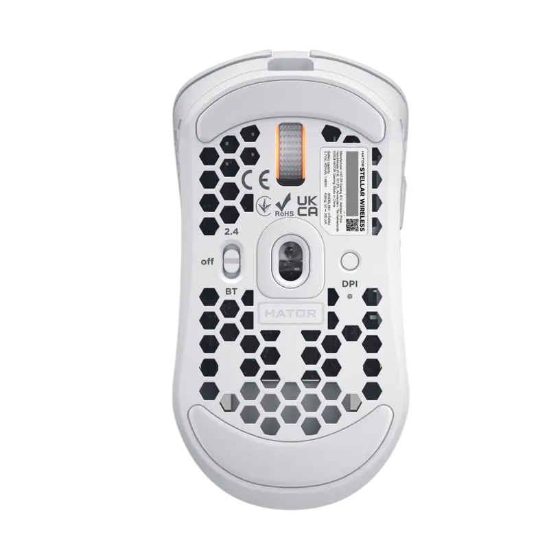 Mouse Wireless HATOR Stellar, Alb
