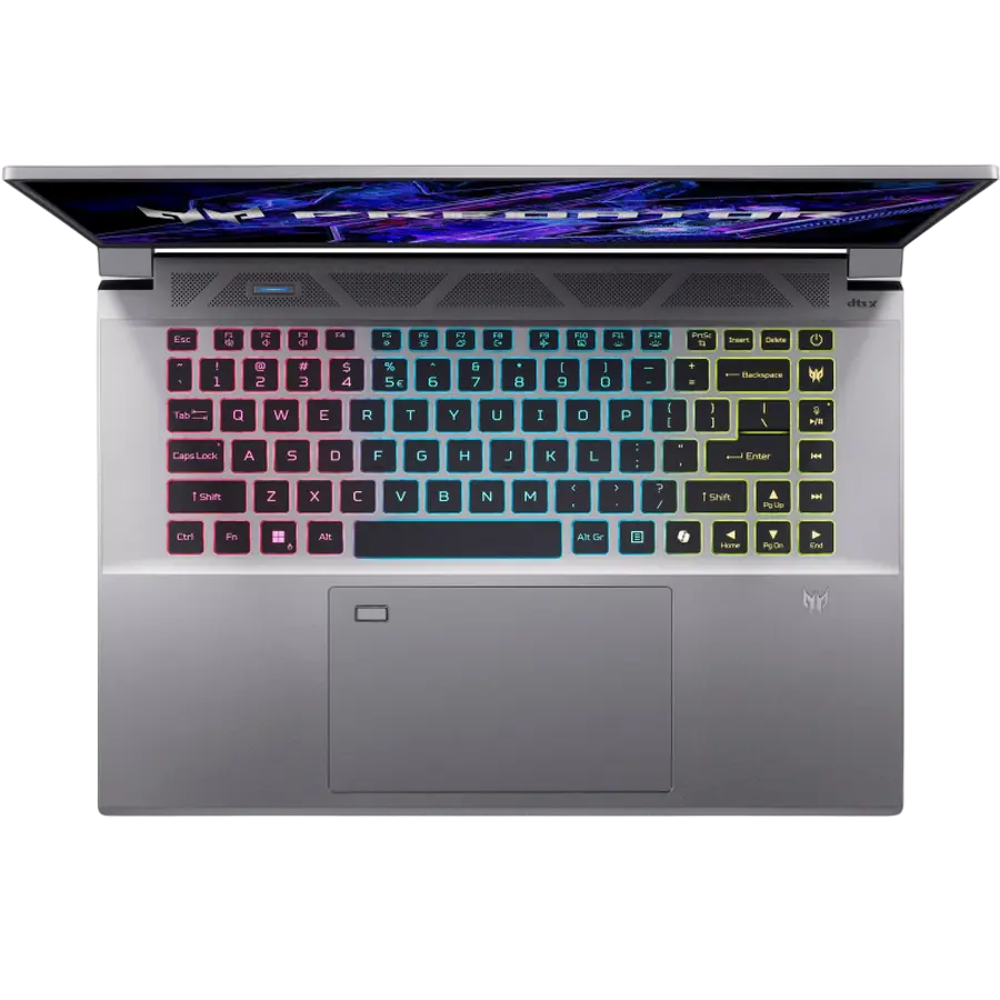Laptop Gaming 16" Acer Predator Triton Neo 16 PTN16-51, Sparkly Silver, Intel Core Ultra 7 155H, 16GB/1024GB, Linux eShell