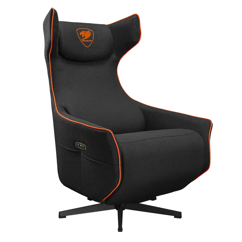 Scaun Gaming Cougar Magus, Imitație de in, Negru | Portocaliu