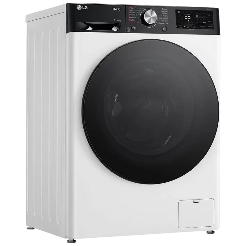 Mașină de spălat și uscat LG F4DR711S2H, 11kg, Alb
