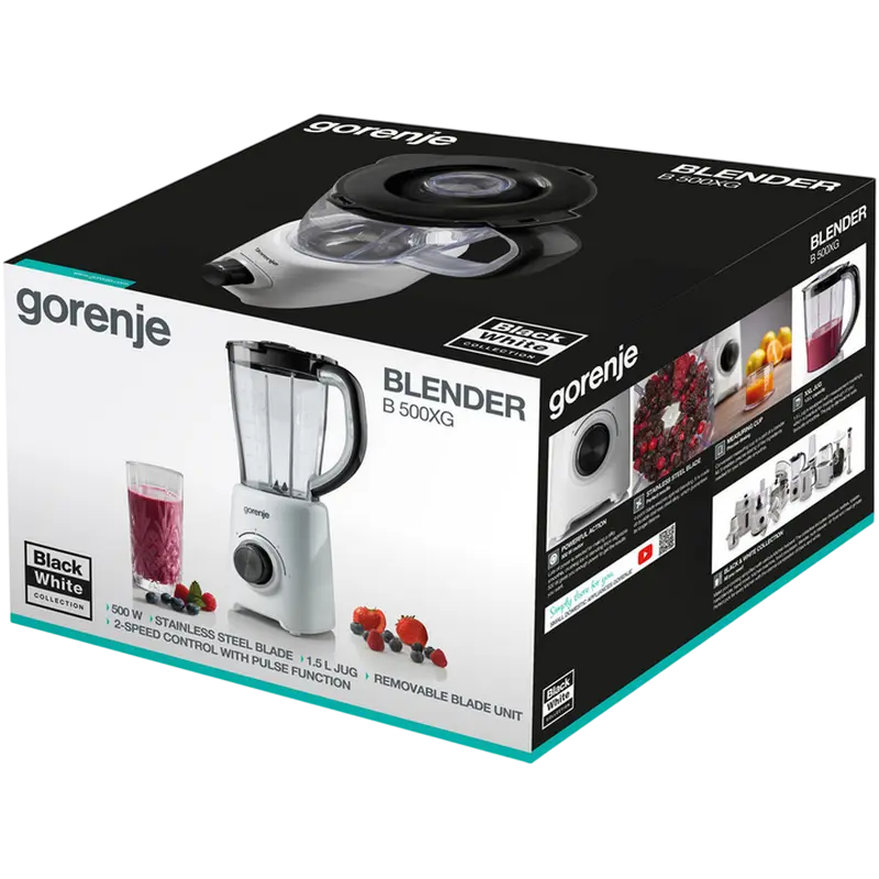 Blender staționar Gorenje B500XG, Alb
