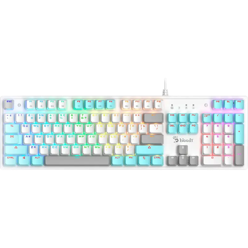 Tastatură Bloody S510R, Cu fir, Icy..