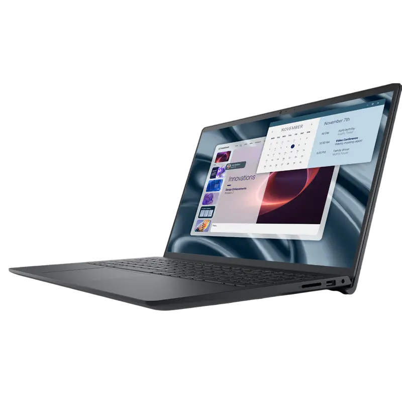 Ноутбук для бизнеса 15,6" DELL 15 Essential PV15255, Carbon Black, AMD Ryzen 5 7520U, 8Гб/512Гб, Windows 11 Home