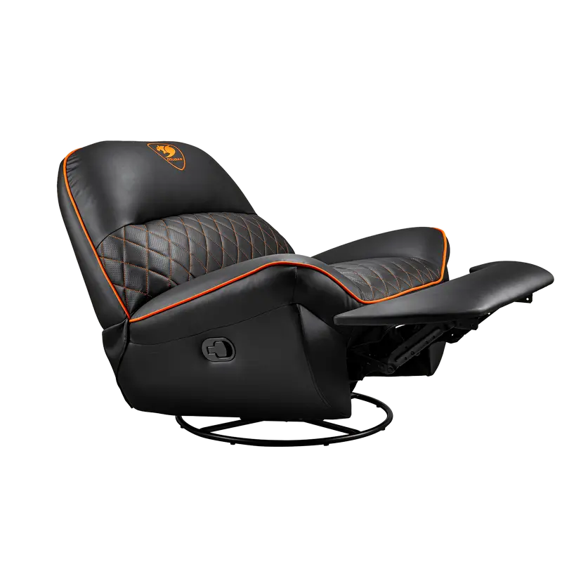 Scaun Gaming Cougar Overlord, PU Piele, Negru | Portocaliu