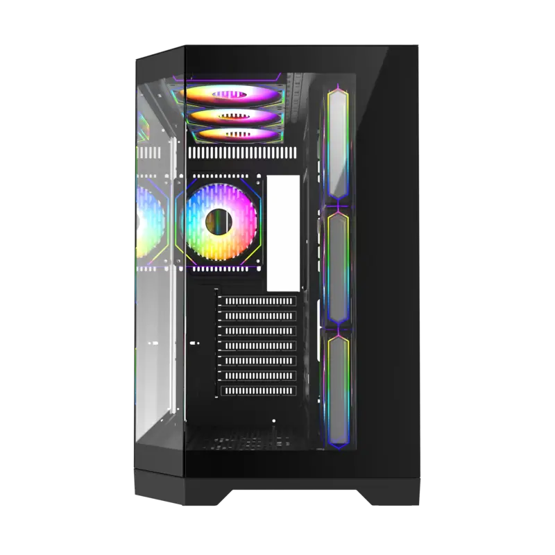 Carcasă PC Gamemax HYPE-A, Midi-Tower, Fără PSU, Negru
