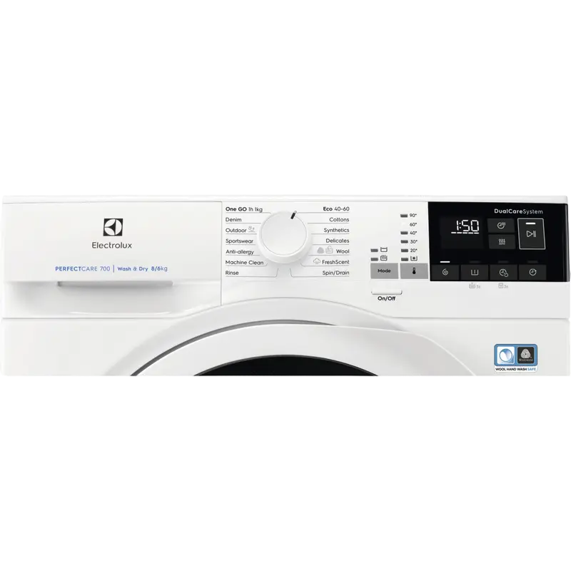 Mașină de spălat cu uscător Electrolux EW7WP468W, 8kg, Alb
