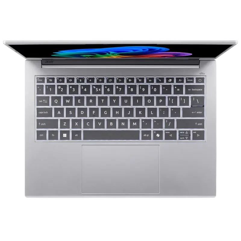 Ноутбук 14" Acer Aspire 14 AI OLED A14-61M, Pure Silver, AMD Ryzen AI 7 350, 32Гб/1024Гб, Linux Ubuntu