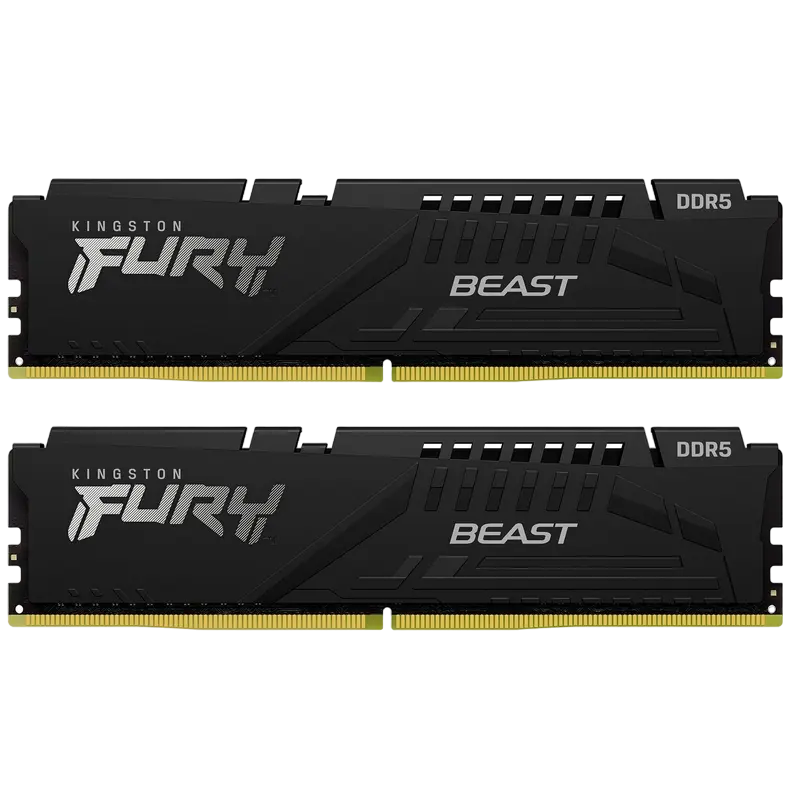 Оперативная память Kingston FURY Beast, DDR5 SDRAM, 6000 МГц, 16Гб, KF560C30BBK2-16