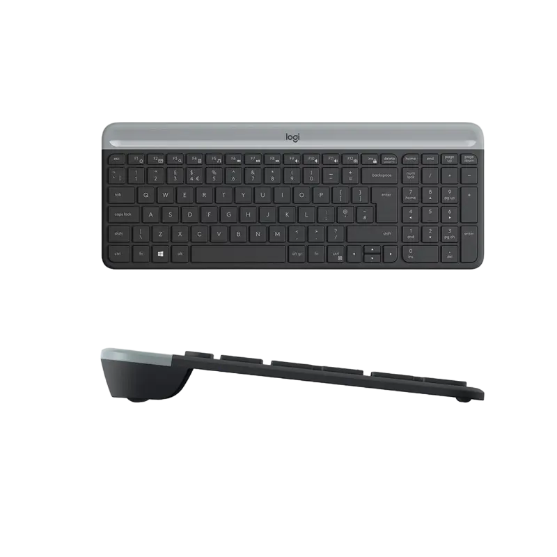 Set Tastatură + Mouse Logitech MK470, Fără fir, Grafit