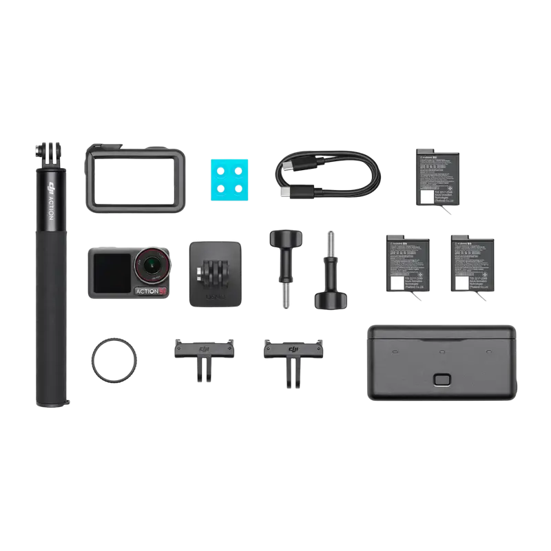 Cameră Video Sport DJI Osmo Action 5 Pro Adventure Combo, Negru