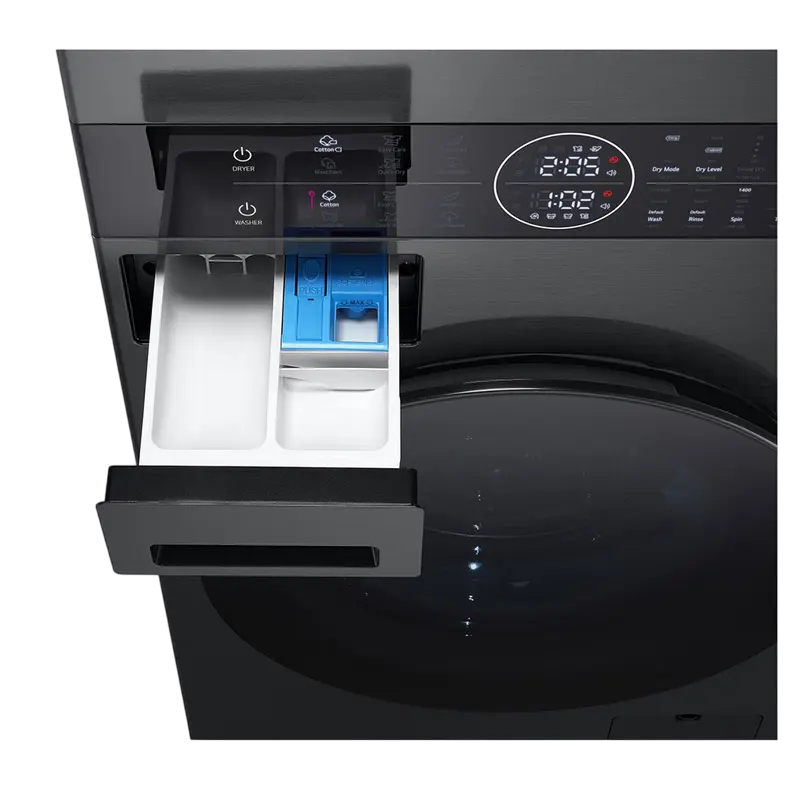 Mașină de spălat cu uscător LG WT1210BBF, 12kg, Negru
