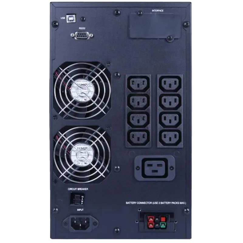 Sursă de alimentare neîntreruptibilă PCM MAC-2000, Online, 2000VA, Turn