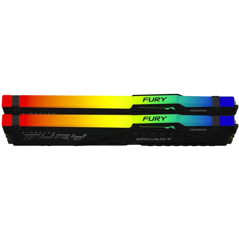 Memorie RAM Kingston FURY Beast RGB, DDR5 SDRAM, 5600 MHz, 16GB, KF556C36BBEAK2-16