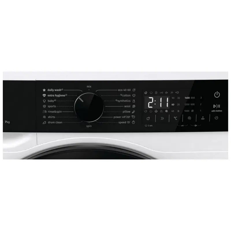 Mașină de spălat Gorenje WNHA74SASEU, 7kg, Alb