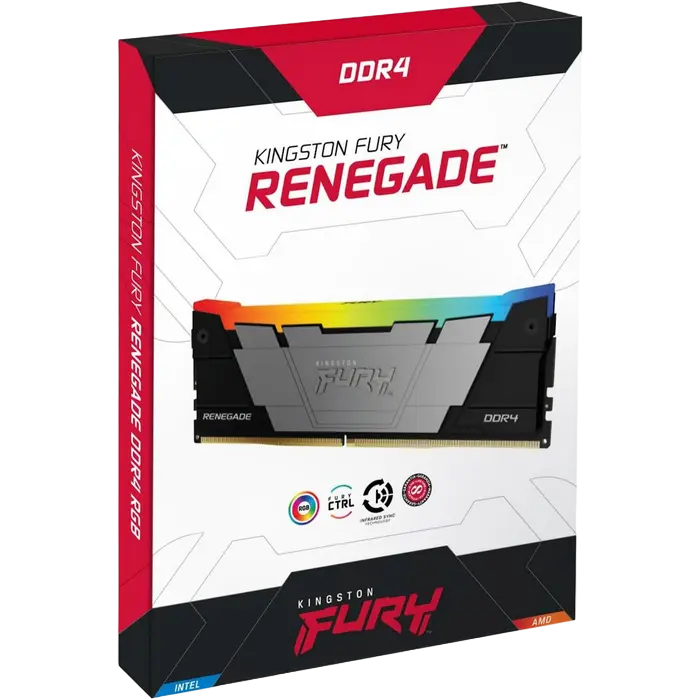 Memorie RAM Kingston FURY Renegade RGB, DDR4 SDRAM, 3600 MHz, 64GB, KF436C18RB2AK2/64