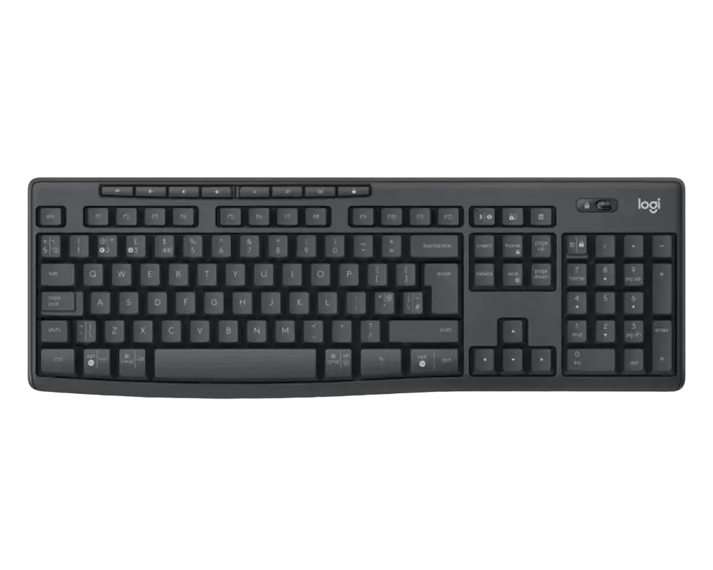 Клавиатура и мышь Logitech MK370, Беспроводное, Чёрный