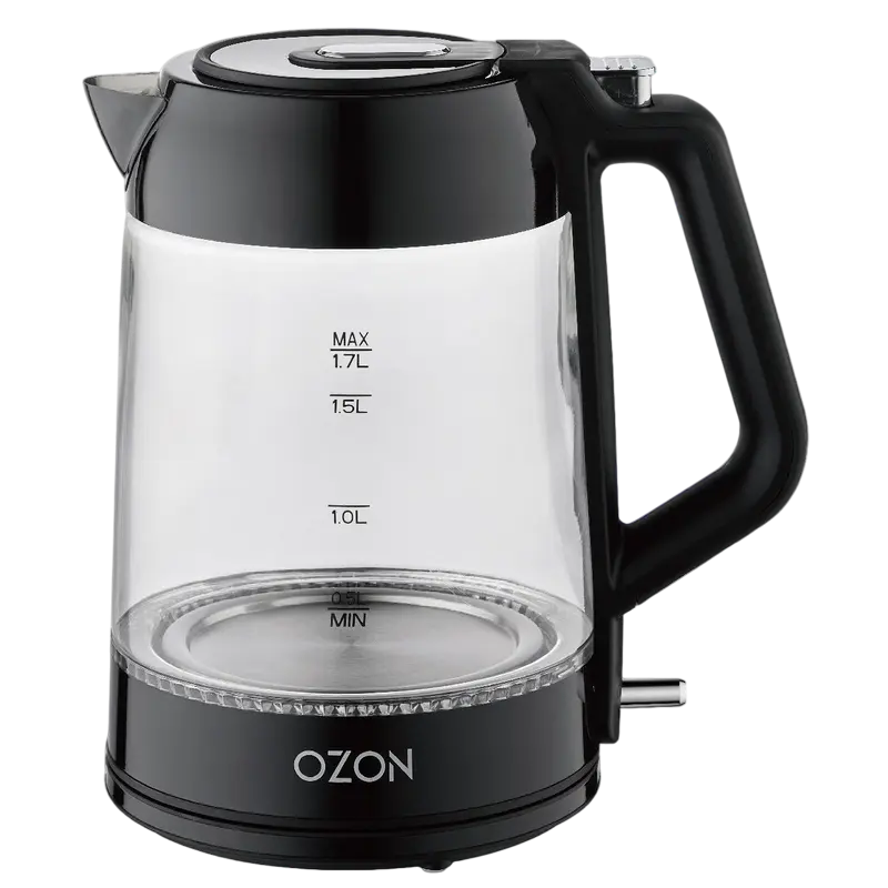 Fierbător electric OZON EKC-1705A-GS, Negru