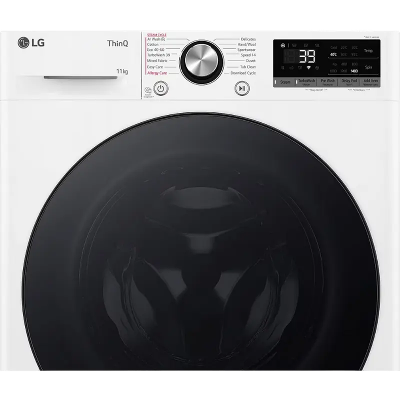 Mașină de spălat LG F4WR711S2W, 11kg, Alb