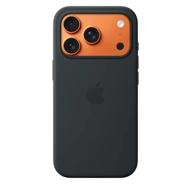Чехол Apple iPhone 17 Pro Silicone Case with MagSafe, Чёрный