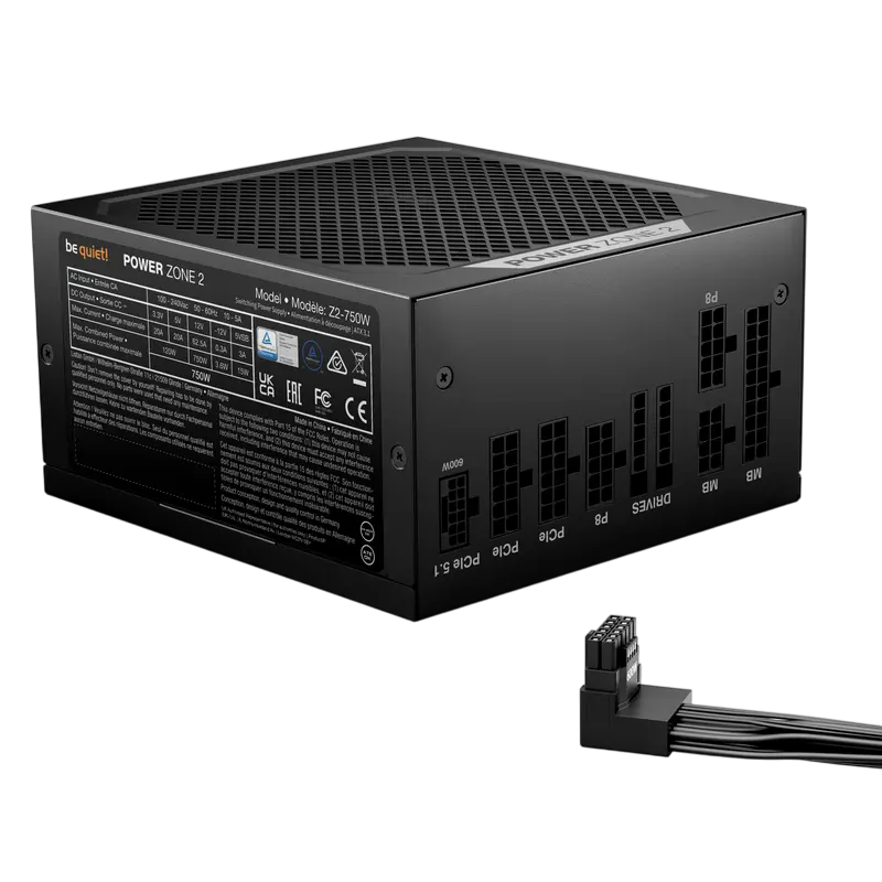 Sursă Alimentare PC be quiet! Power Zone 2, 750W, ATX, Complet modular