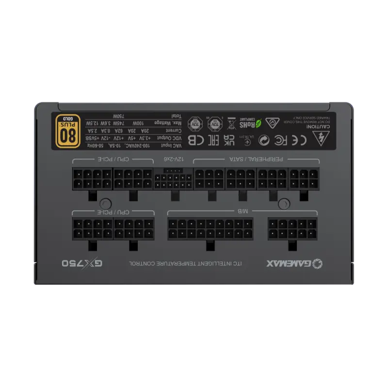 Sursă Alimentare PC Gamemax GX-750 PRO, 750W, ATX, Complet modular