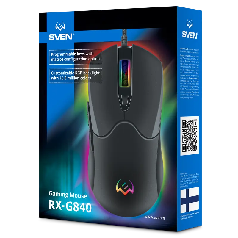Gaming Mouse SVEN RX-G840, Negru