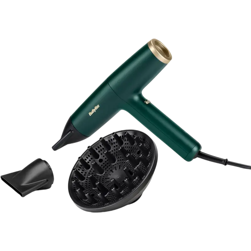 Uscător de păr BaByliss D6555DE, 1700W, Verde