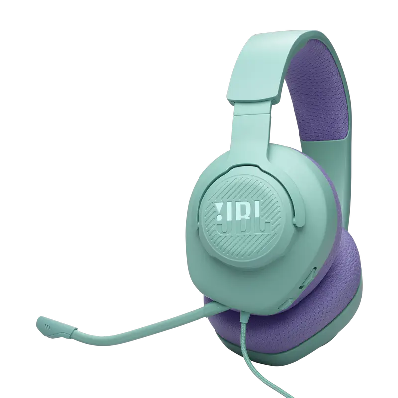 Căști gaming JBL Quantum 100M2, Cu fir, Cyan