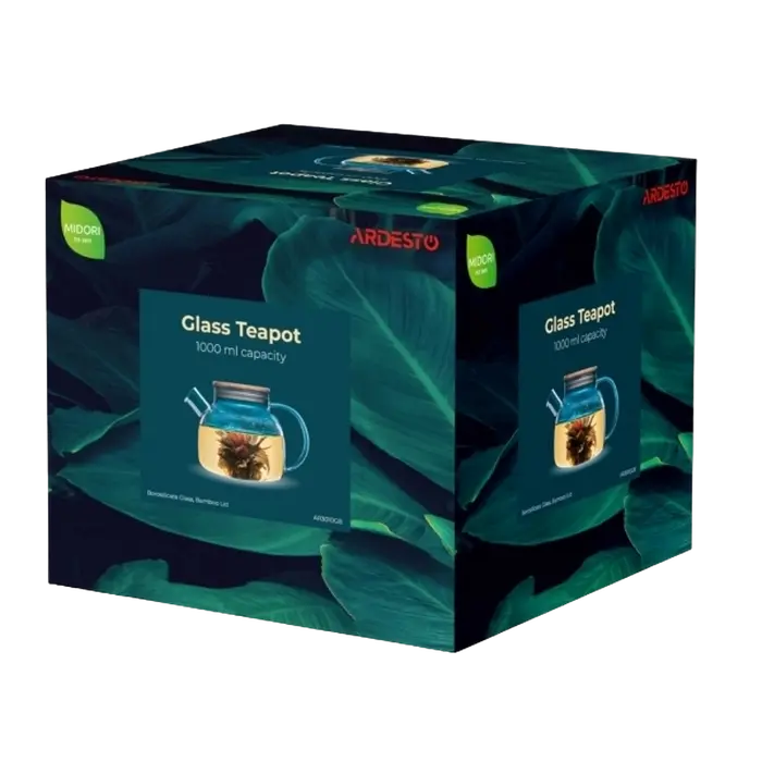 Ceainic cu infuzor Ardesto AR3010GB, 1L, Transparent