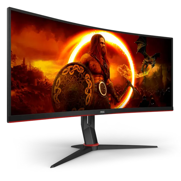 34" Игровой монитор AOC CU34G2XP/BK, VA 3440x1440 WQHD, Чёрный