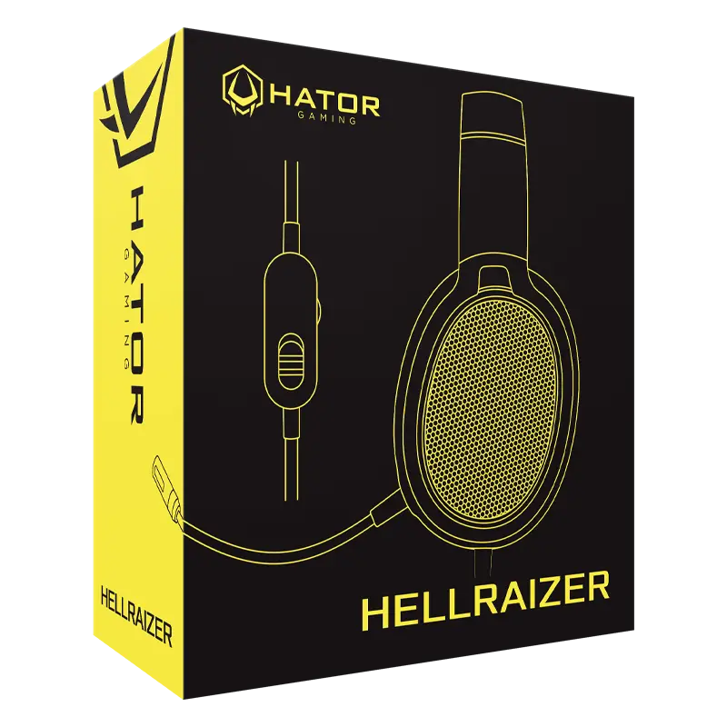 Căști gaming HATOR Hellraizer HTA-812, Cu fir, Negru