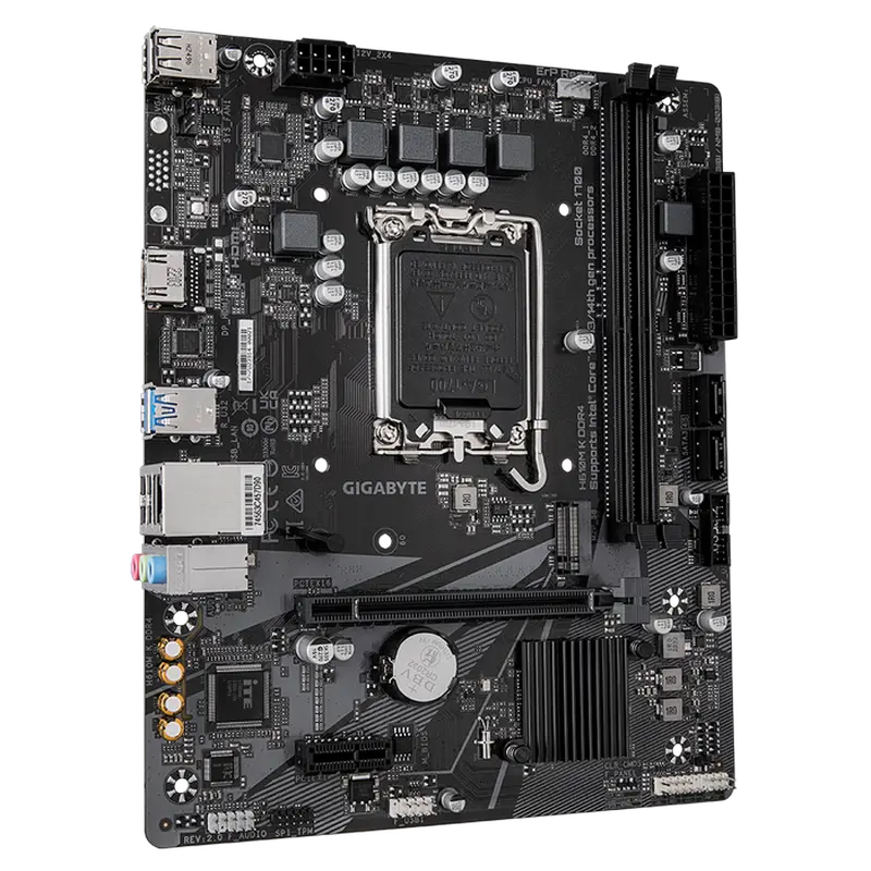 Материнская плата Gigabyte H610M K DDR4 2.0, LGA1700, Intel H610, Micro-ATX