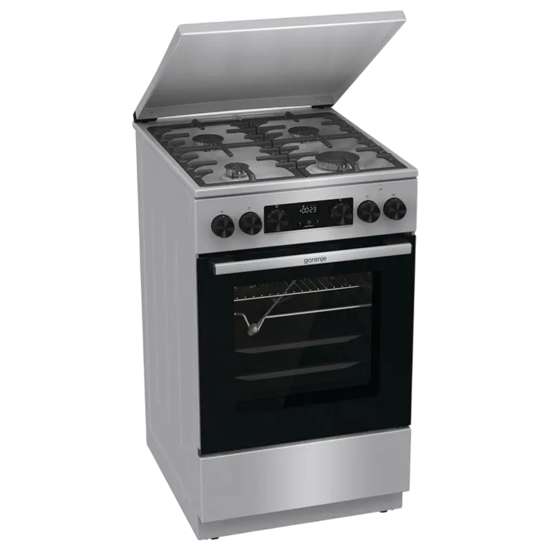 Aragaz Mixt Gorenje GKS5C71XF, Oțel inoxidabil