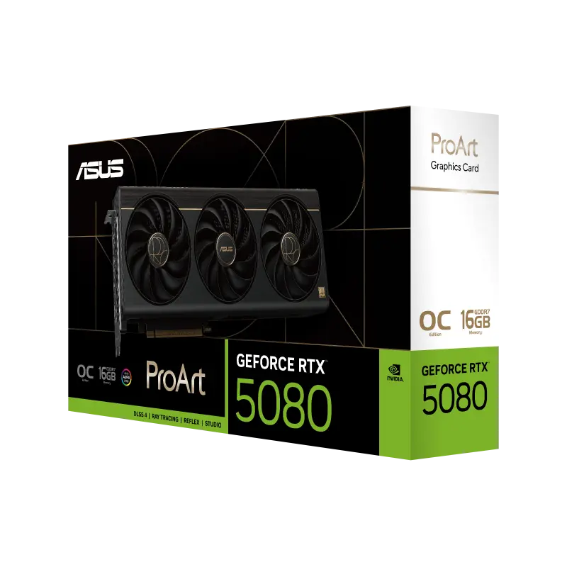 Placă Video ASUS PROART-RTX5080-O16G, 16GB GDDR7 256bit