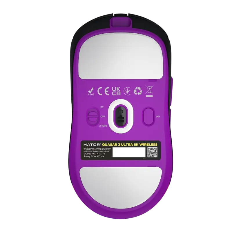 Gaming Mouse HATOR Quasar 3 Ultra 8K, Negru