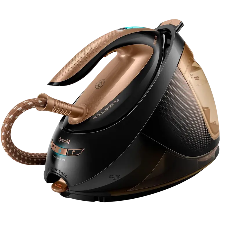 Fier de călcat cu generator de abur Philips GC9682/80, Negru | Auriu