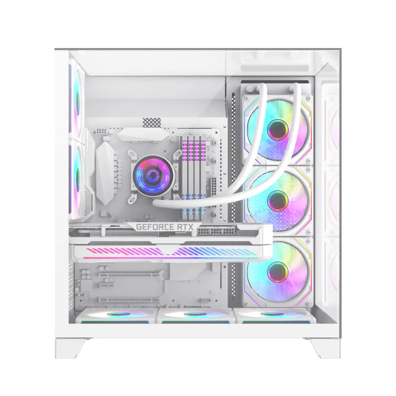Carcasă PC Gamemax Infinity Plus, Midi-Tower, Fără PSU, Alb